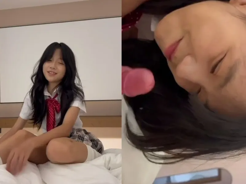 Em loli dễ thương liếm cây hàng biến em thành con em đĩ dam dang p1